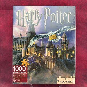HARRY POTTER 1000 PIECE 20"x27" JIGSAW PUZZLE "HOGWARTS HOUSE CRESTS" NEW SEALED